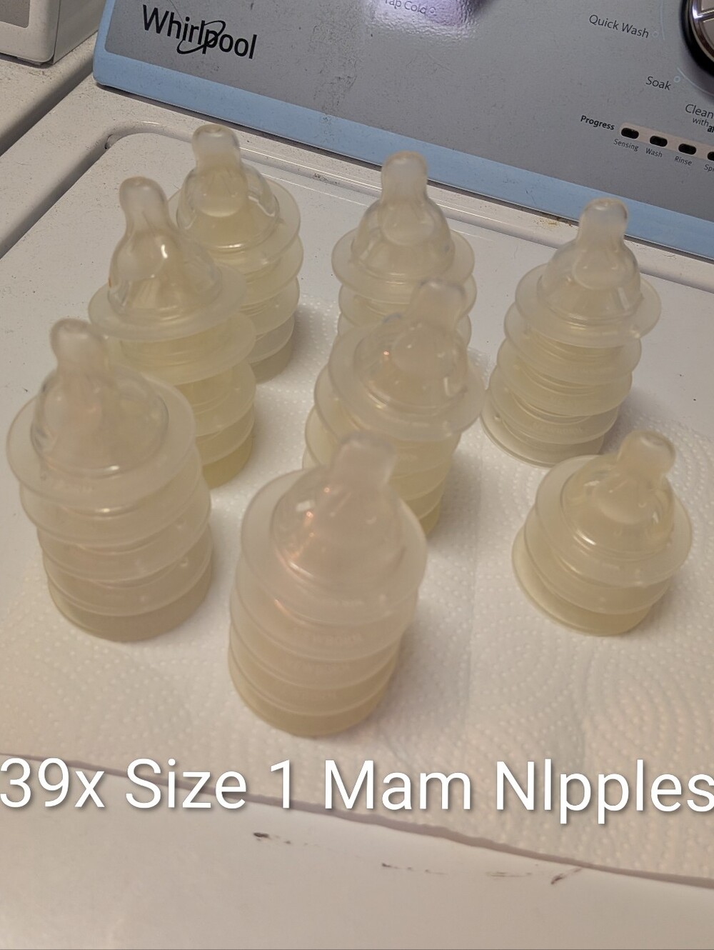 39x Size 1 Mam Bottle Nipples
